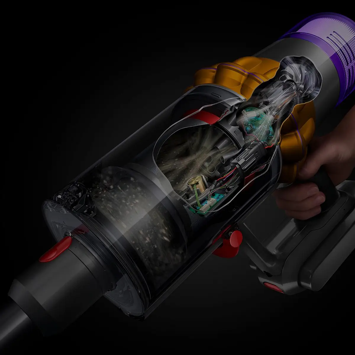 Dyson V15 Detect Absolute aspirapolvere senza filo Giallo/Nichel — foto 5