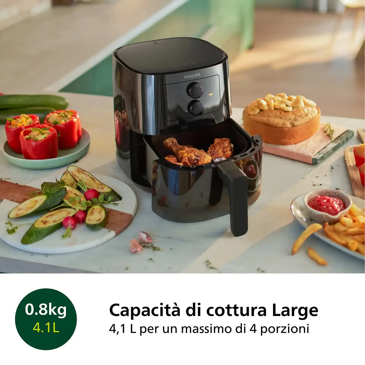 Philips Airfryer Serie 3000 HD9200/90 friggitrice ad aria 4,1 L — foto 3